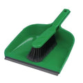 Soft Dustpan and Brush Set - Green