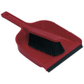 Soft Dustpan and Brush Set - Red