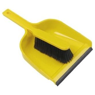 Soft Dustpan and Brush Set - Yellow