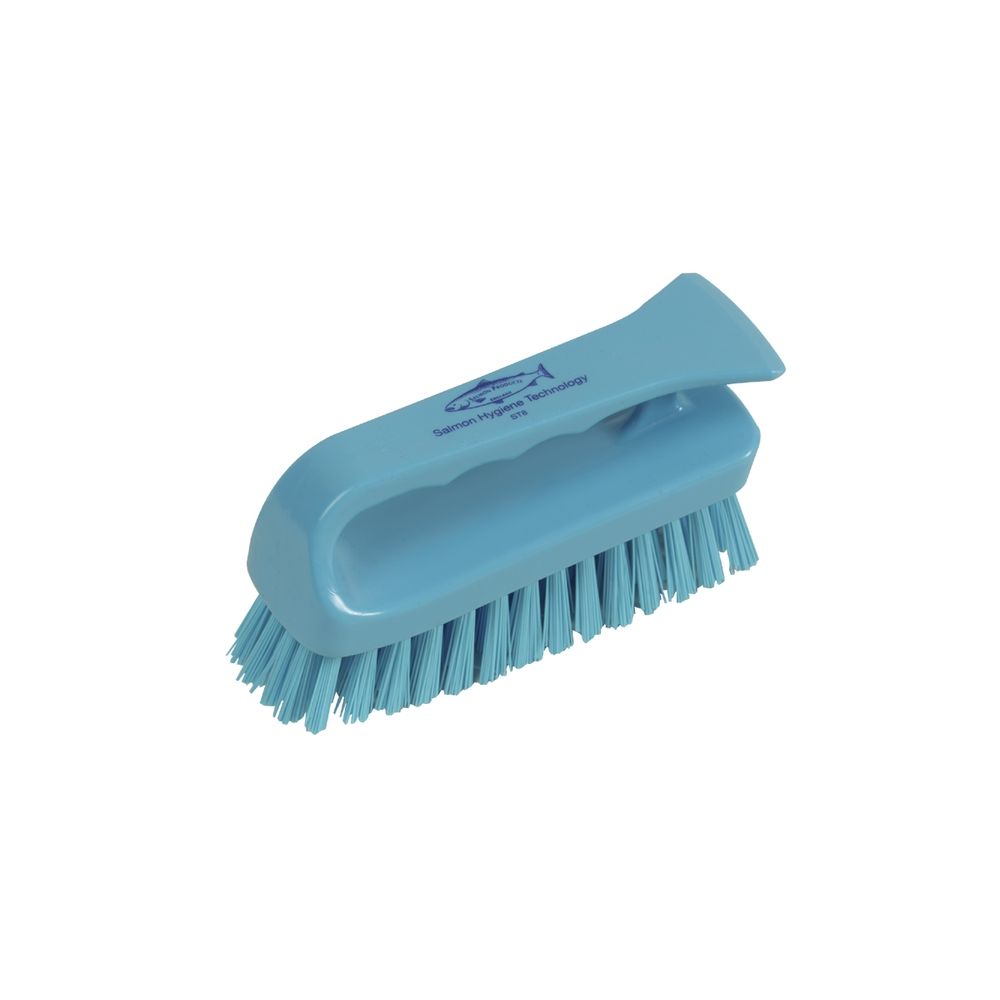 Stiff Grippy Hand Scrubbing Brush - 152mm - Blue