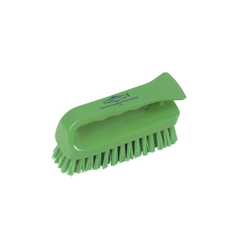 Stiff Grippy Hand Scrubbing Brush - 152mm - Green