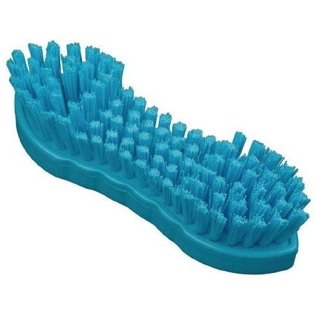 Hygiene Dual Stiff Double Winged Scrubbing Brush - 210mm - Blue