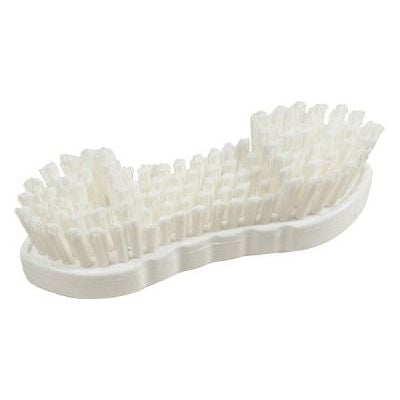 Hygiene Dual Stiff Double Winged Scrubbing Brush - 210mm - White