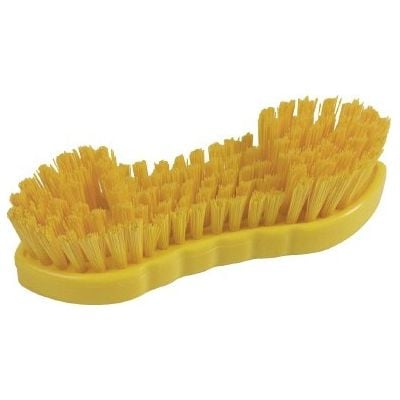 Hygiene Dual Stiff Double Winged Scrubbing Brush - 210mm - Yellow