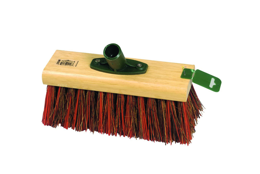 Yard Brush Bassine/Red PVC Broom - 9.5"
