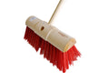 Complete Red PVC Industrial Stiff Broom - 13"