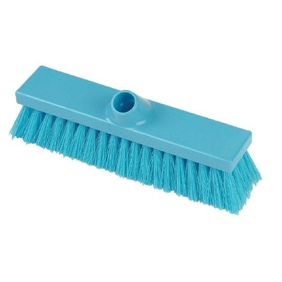 Premier Stiff Flat Sweeping Broom Head - 280mm - Blue