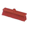 Premier Stiff Flat Sweeping Broom Head - 280mm - Red