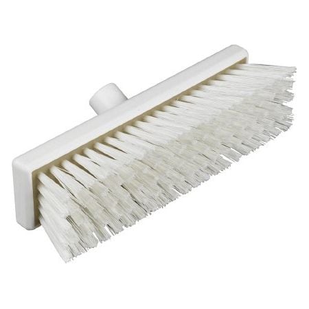 Hygiene Stiff Flat Sweeping Broom Head - 305mm - White