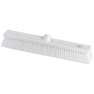 Premier Medium Flat Sweeping Broom Head - 500mm - White