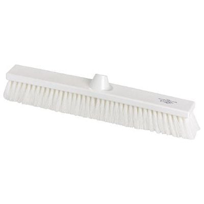 Premier Stiff Flat Sweeping Broom Head - 500mm - White