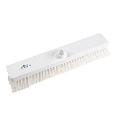 Hygiene Medium Platform Sweeping Broom Head - 457mm - White