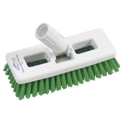Extra Stiff Tile Scrub Brush Head - 197mm - Green