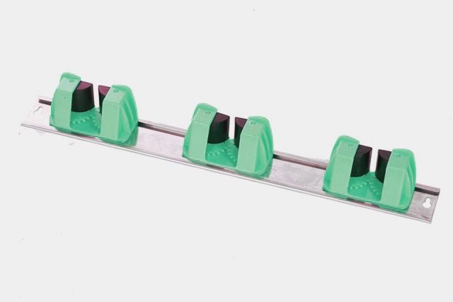 Wall Handle Holder - 3 Hook - Green