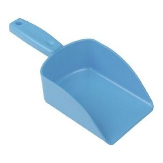 Seamless Plastic Hand Scoop - 148mm - Blue