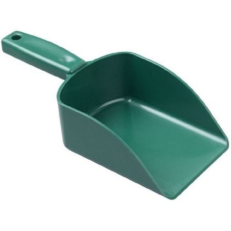 Seamless Plastic Hand Scoop - 148mm - Green