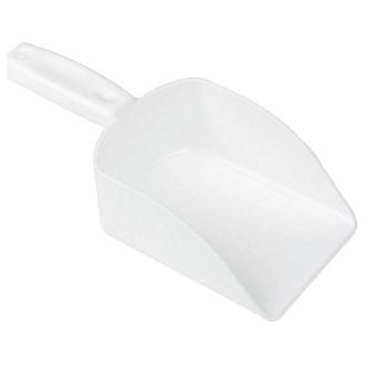 Seamless Plastic Hand Scoop - 148mm - White