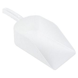 Seamless Plastic Hand Scoop - 260mm - White