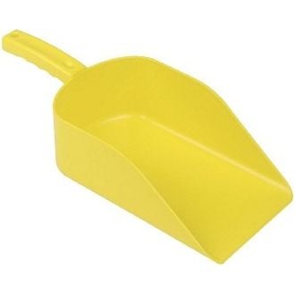 Seamless Plastic Hand Scoop - 260mm - Yellow
