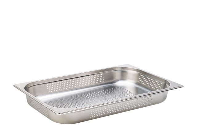 Stainless Steel Perforated Gastronorm 1/1 - 4cm