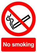No Smoking Sign - Rigid - 297mm