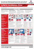 Jangro Professional Toilet & Washroom Care Wall Chart - A3