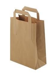 Kraft Paper Carrier Bags - Medium - Brown